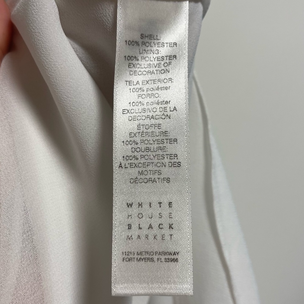 White House Black Market Bell Sleeve Blouse - Picture 4 of 5